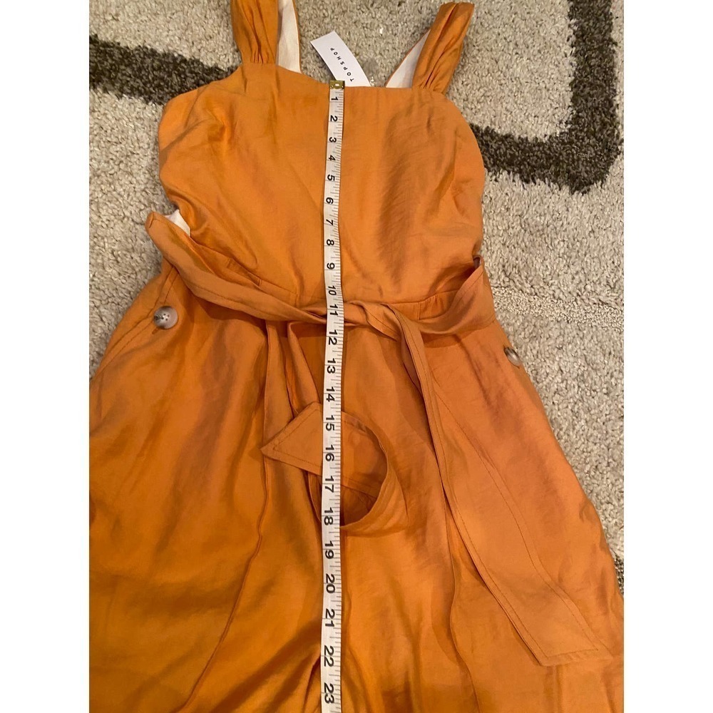 Topshop Wide Leg Tie Waist Jumpsuit - Picture 9 of 11
